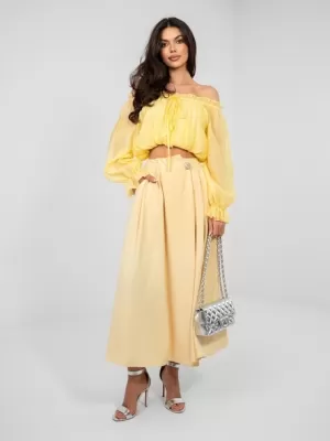 Dámská sukně FACTORY PRICE IT-SD-81036.82 BRIGHT YELLOW