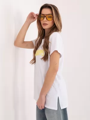 Dámské tričko RELEVANCE RV-TS-A1206.84 WHITE-YELLOW
