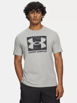 Pánské triko UNDER ARMOUR UA ABC CAMO BOXED LOGO SS 1361673-069 ŠEDÁ