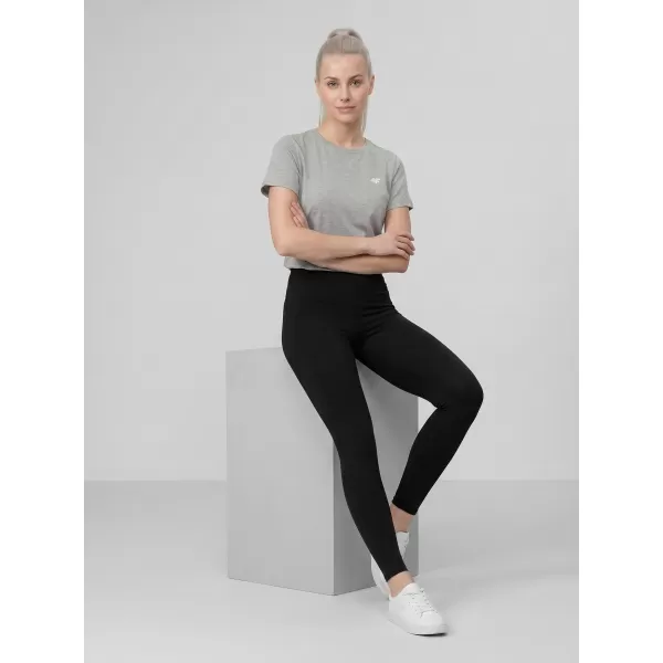  Dámské triko 4F 4FWMM00TTSHF3308 COLD LIGHT GREY MELANGE 