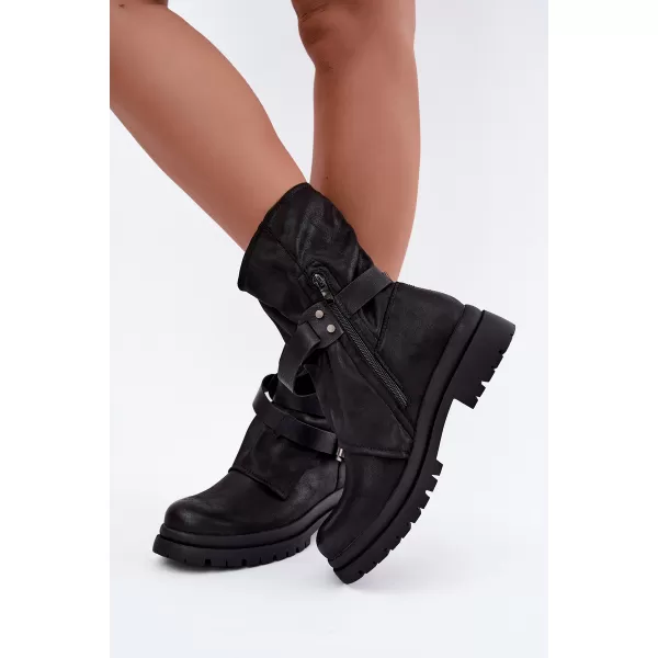  Dámské kotníkové boty BOTO 5268 BLACK 