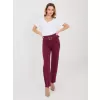 Dámské kalhoty RUE PARIS IT-SP-FL7371.93 DARK RED