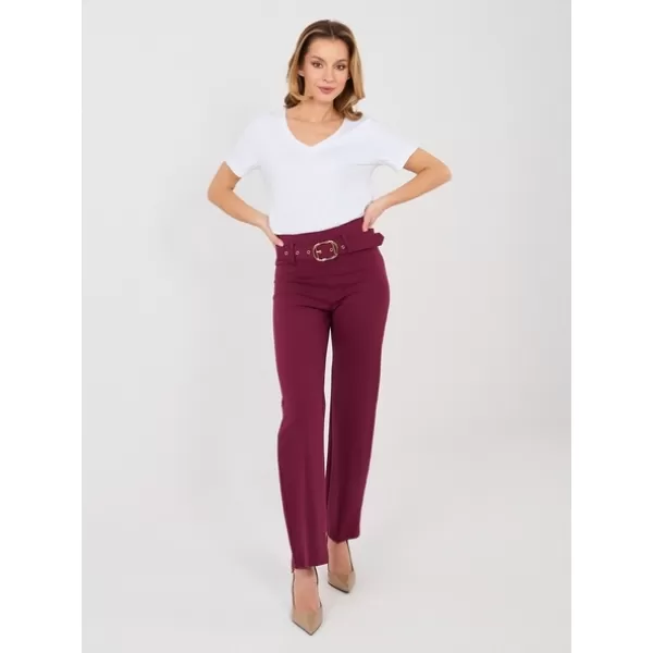  Dámské kalhoty RUE PARIS IT-SP-FL7371.93 DARK RED 