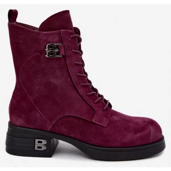  Dámské kotníkové boty VINCEZA 67044 BURGUNDY 