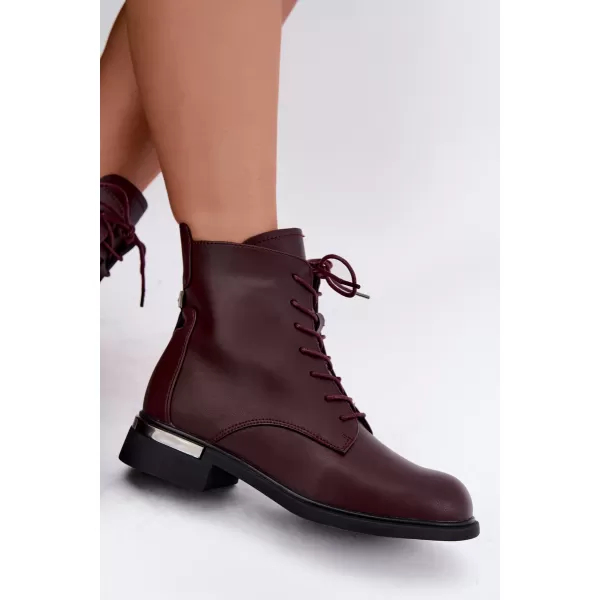  Dámské kotníkové boty VINCEZA 86450 BURGUNDY 