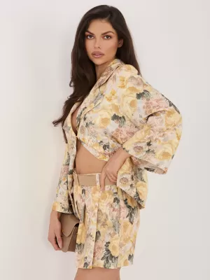 Dámské kraťasy ITALY MODA IT-SN-FL8757-1.30 YELLOW