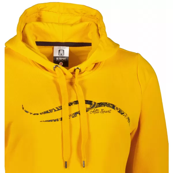  Dámská prodloužená mikina ALTISPORT ALW001419 ŽLUTÁ 