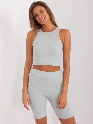 Dámský 3-dílný set MY RED LIPS EM-KMPL-831.17 GRAY-BLUE