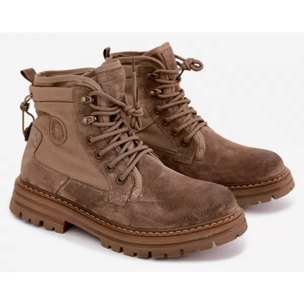  Pánské kotníkové boty BIG STAR SHOES UU174253 BEIGE 
