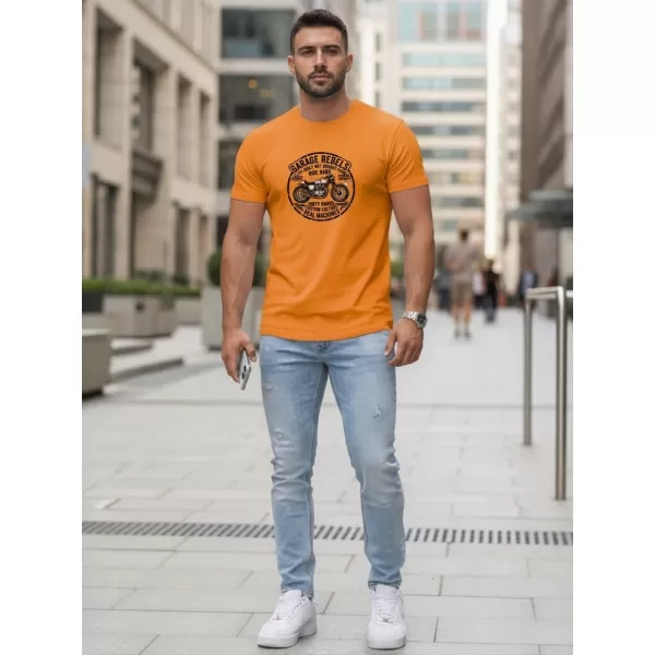  Pánské triko DSTREET ORANŽOVÁ 