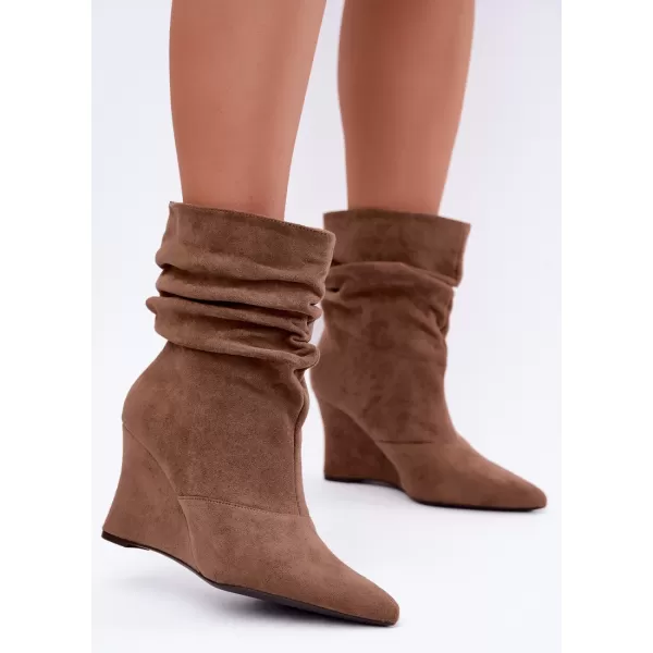  Dámské kotníkové boty BOTO D-273 BEIGE 