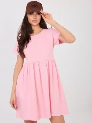 Dámské šaty RUE PARIS RV-SK-5672.03P BRIGHT PINK