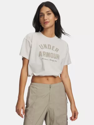 Dámské triko UNDER ARMOUR BUNGEE HEM TEE 6010950-110 BÍLÁ
