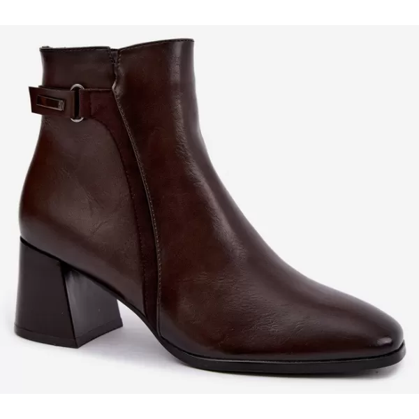  Dámské kotníkové boty VINCEZA 58660 BROWN 