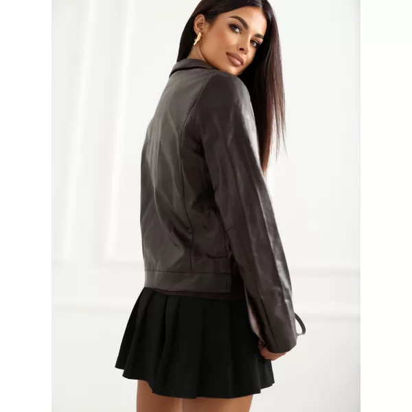  Dámská bunda ITALY MODA IR-KR-AY993.95P DARK BROWN 