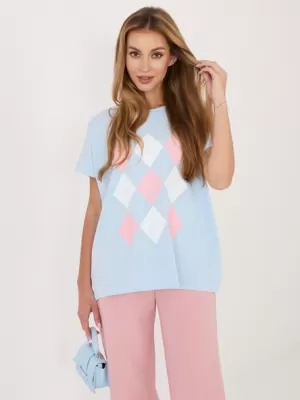 Dámské triko RELEVANCE RV-BZ-A1247.99 LIGHT BLUE