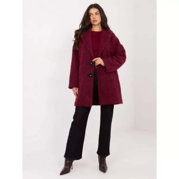  Dámský kabát FACTORY PRICE IT-PL-96965.19 BURGUNDY 