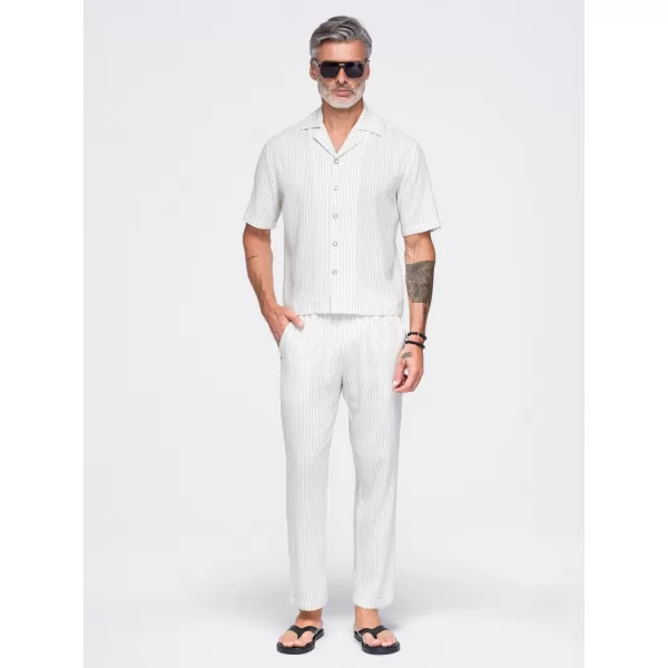  Pánská košile OMBRE OM-SHSS-0222 OFF-WHITE 