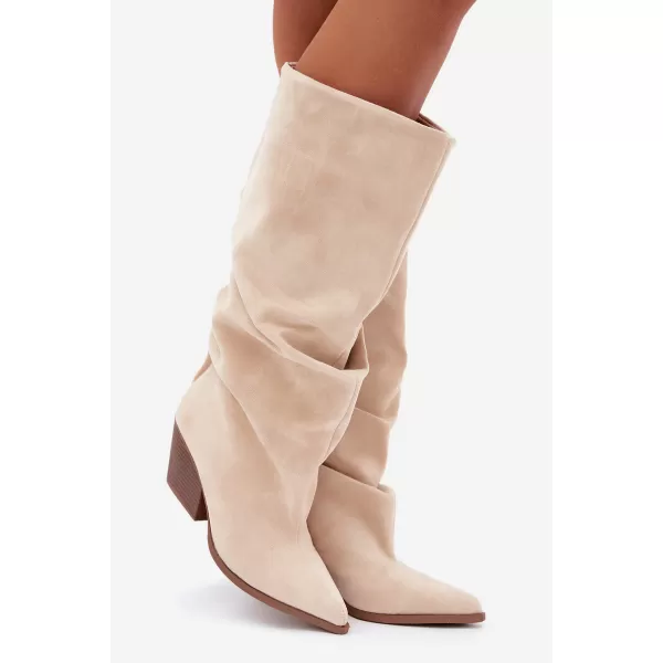  Dámské kozačky BOTO 2580A-1 BEIGE 