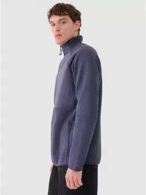 Pánská fleece mikina 4F 4FWAW25TFLEM357 DENIM
