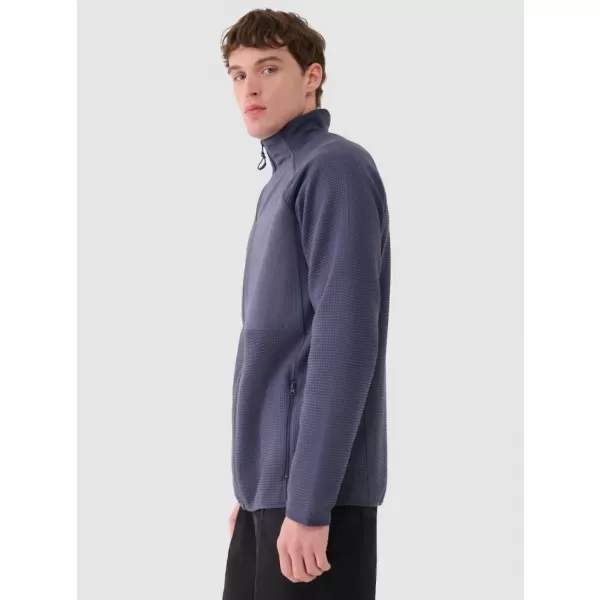  Pánská fleece mikina 4F 4FWAW25TFLEM357 DENIM 