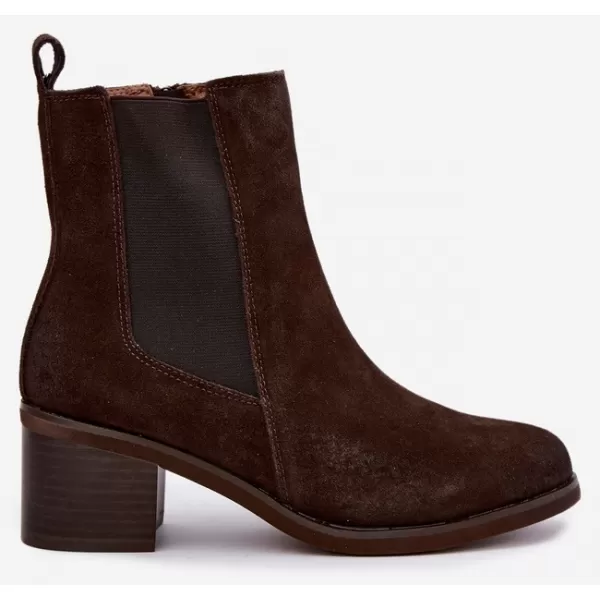  Dámské chelsea boty VINCEZA 133105 CHOCOLATE 