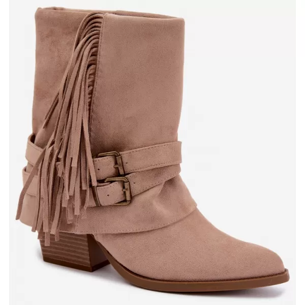  Dámské kovbojky BOTO NS591P BEIGE 
