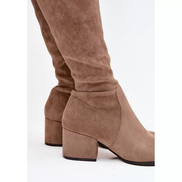  Dámské kozačky SERGIO LEONE KZ212 BEIGE 