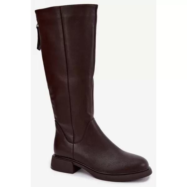  Dámské kozačky S.BARSKI JC62-1036 BROWN 
