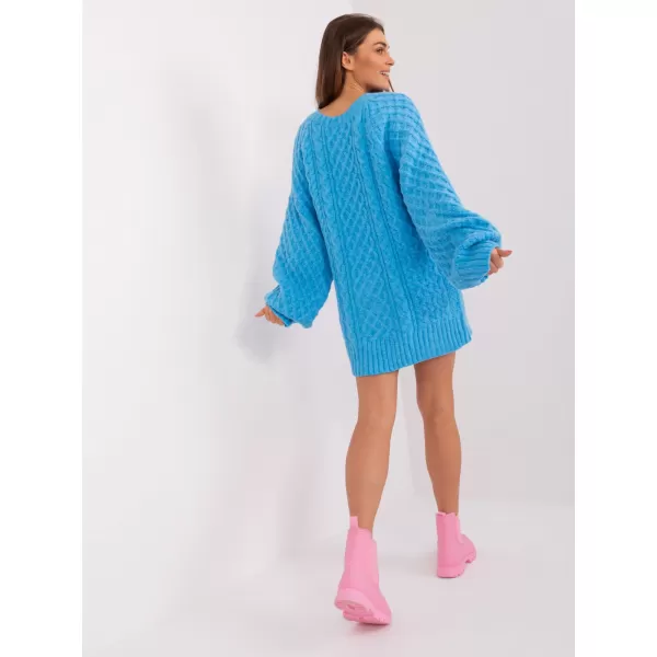  Dámský svetr WOOL FASHION ITALIA AT-SW-2367-2.64P BLUE 