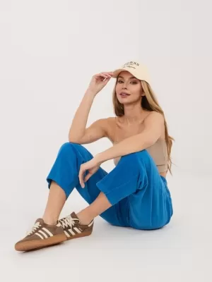 Dámské kalhoty RUE PARIS IT-SP-FL8916.80 COBALT