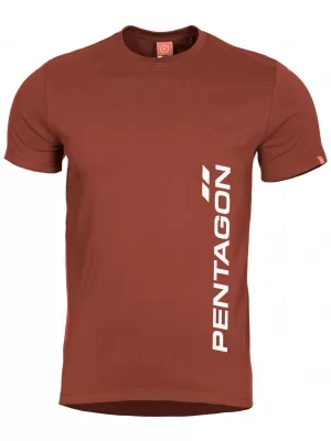 Pánské triko PENTAGON AGERON PENTAGON VERTICAL K09012-PV-74 MAROON RED