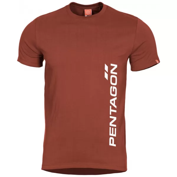  Pánské triko PENTAGON AGERON PENTAGON VERTICAL K09012-PV-74 MAROON RED 
