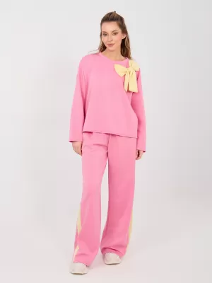 Dámská tepláková souprava RUE PARIS IT-KMPL-22220.69 DARK PINK