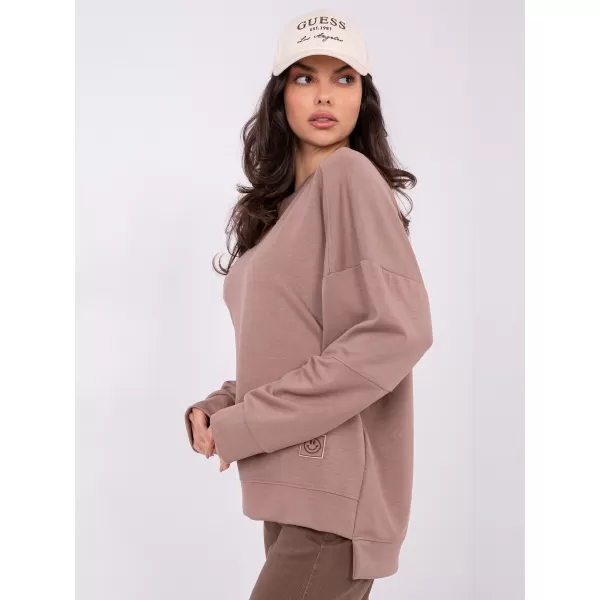  Dámská mikina RUE PARIS RV-BL-A1063.96 DARK BEIGE 