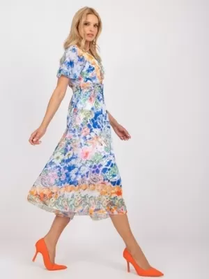 Dámské šaty ITALY MODA DHJ-SK-15967-1.01P WHITE-BLUE