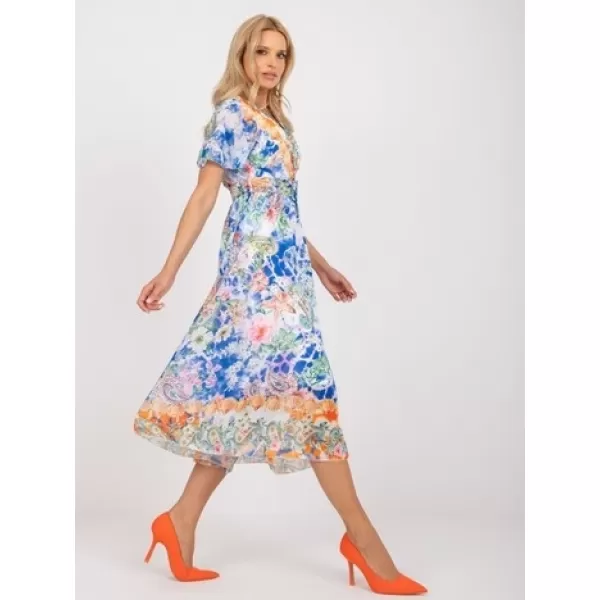  Dámské šaty ITALY MODA DHJ-SK-15967-1.01P WHITE-BLUE 