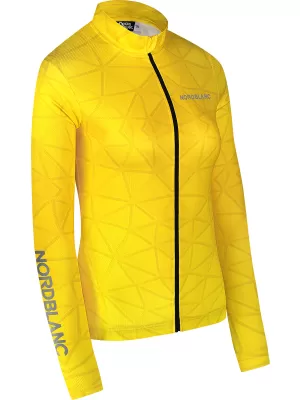 Dámský cyklo dres NORDBLANC VELOFLOW NBSLF8105 ŽLUTÁ