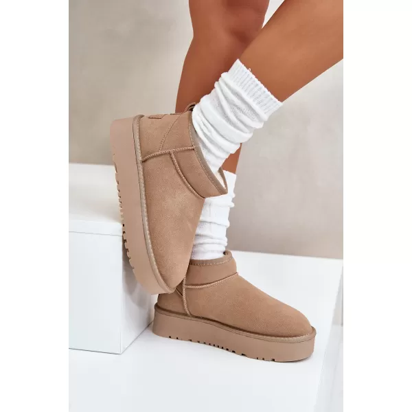  Dámské sněhule BOTO NN604 KHAKI 