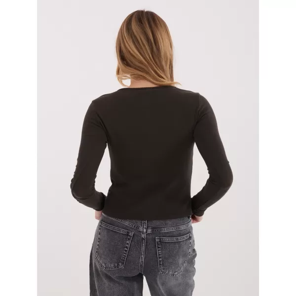  Dámské triko FACTORY PRICE WT-BZ-A1148.82 DARK BROWN 