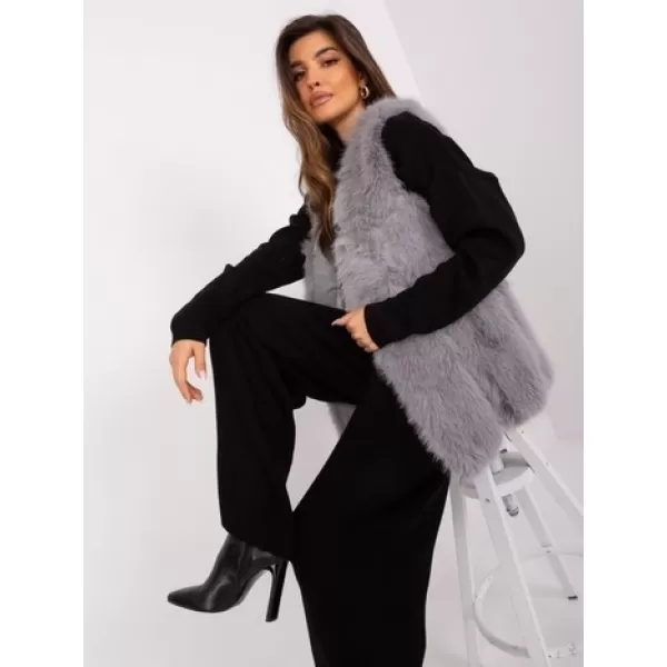  Dámská vesta WOOL FASHION ITALIA AT-KZ-2375.00P GRAY 