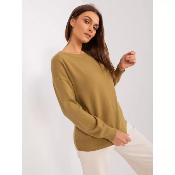  Dámský svetr WOOL FASHION ITALIA AT-SW-2325.95P OLIVE 