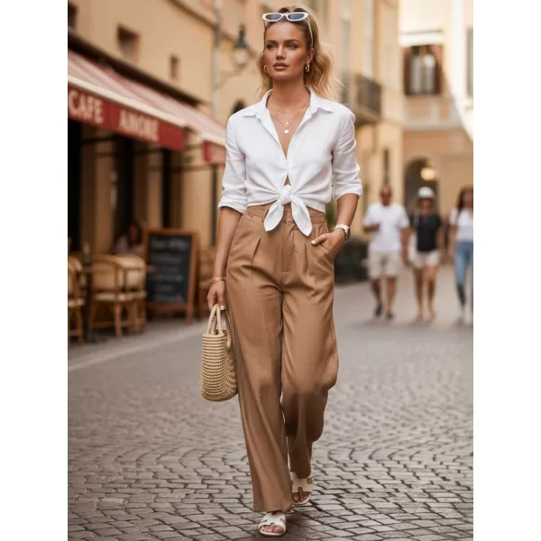  Dámské kalhoty DSTREET KARAMELOVÁ 