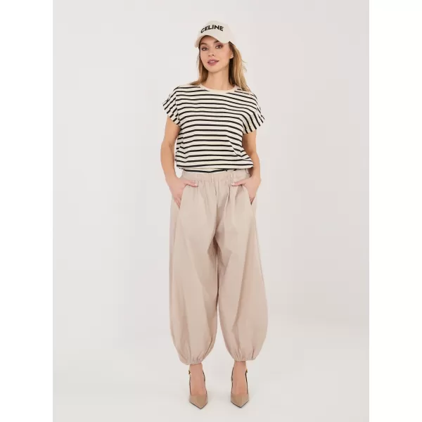  Dámské kalhoty RUE PARIS IT-SP-FL10309.60 BEIGE 