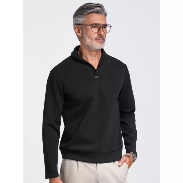  Pánská mikina OMBRE OM-SSNZ-0262 BLACK 