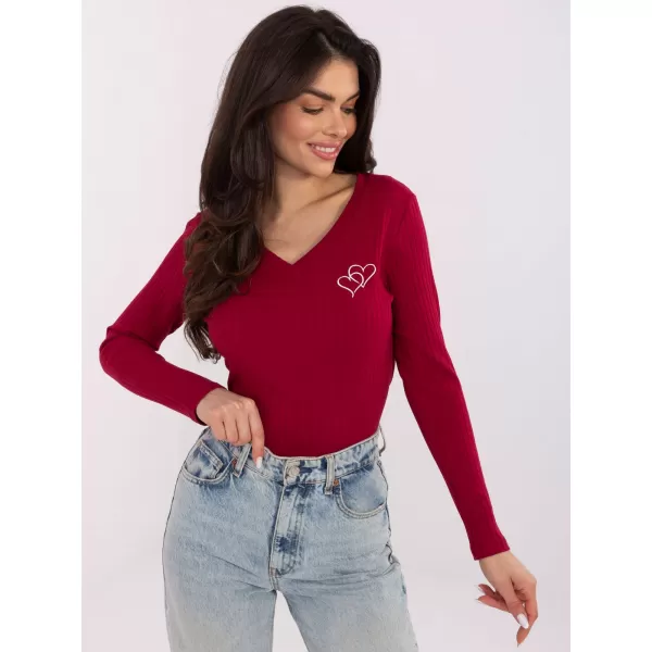  Dámská halenka RUE PARIS RV-BZ-A1055.29P BURGUNDY 