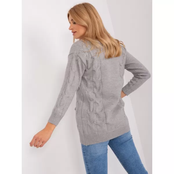 Dámský svetr WOOL FASHION ITALIA AT-SW-2241.36P GRAY 