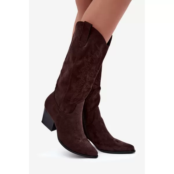  Dámské kozačky BOTO 7627A BROWN 