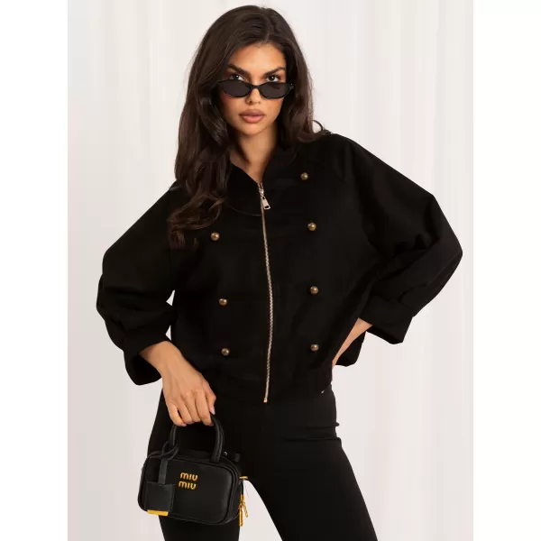  Dámská bunda ITALY MODA MI-KR-3546.65 BLACK 