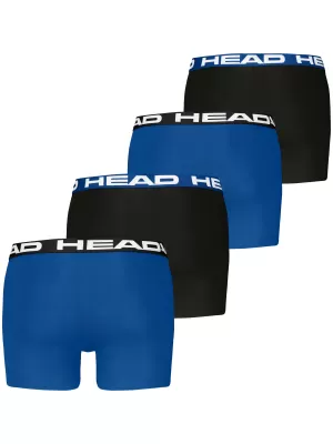 Pánské boxerky HEAD MEN BASIC BOXER 4P CZ701388003 BLUE/BLACK